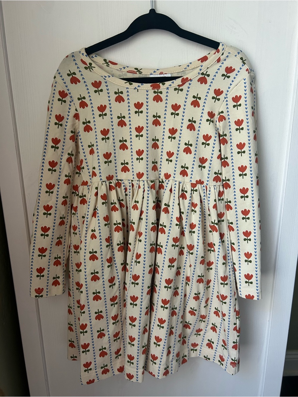 Hanna Andersson Rows of Tulip Skater Dress| 3T 90cm